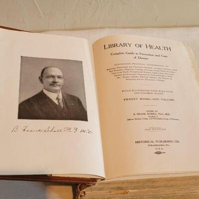Lot 180: 1925 Library of Health Book