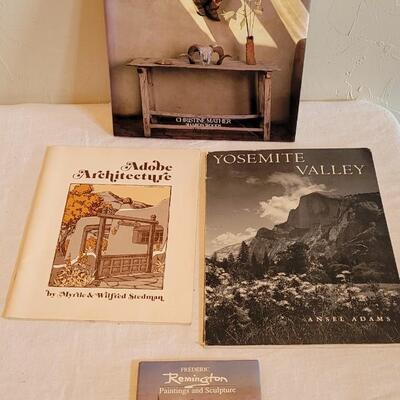 Lot 181: Art Books on Santa Fe, Yosemite Valley, Adobe Architecture and FrÃ©dÃ©ric Remington Paintings & Sculptures Books
