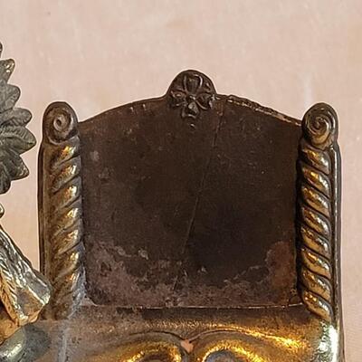 Lot 189: Rare! Vintage Heavy Brass Chief inscribed Medallion Thor's Hammer Grand Canyon (needs to be reattached)