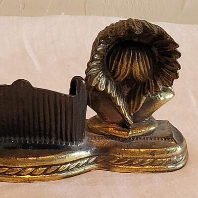 Lot 189: Rare! Vintage Heavy Brass Chief inscribed Medallion Thor's Hammer Grand Canyon (needs to be reattached)