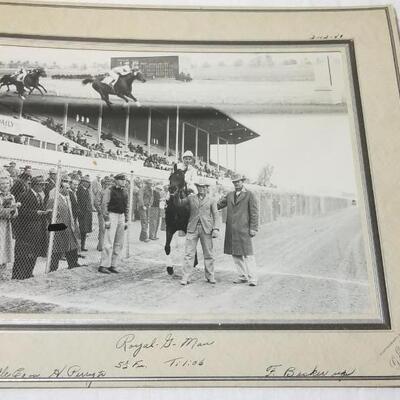 Lot 195: (3) Vintage Race Horse Cabinet Photo Cards