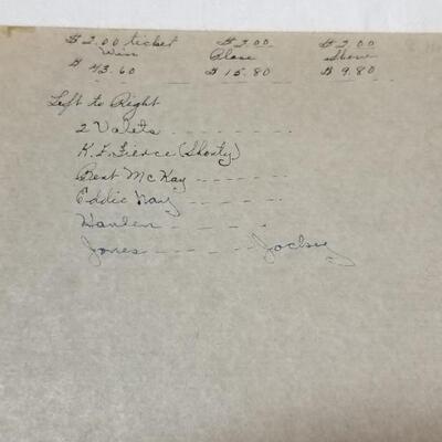 Lot 195: (3) Vintage Race Horse Cabinet Photo Cards