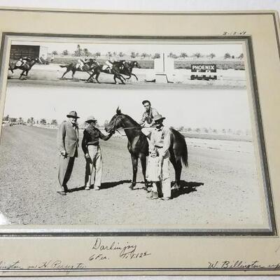 Lot 195: (3) Vintage Race Horse Cabinet Photo Cards
