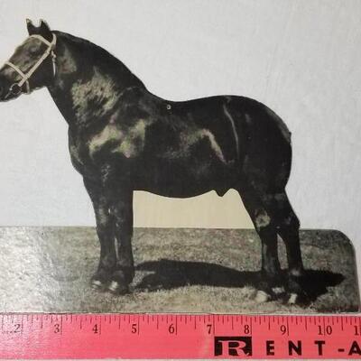 Lot 198: 1930's Windsor, Colorado Show Horse Framed Photo, Loose Photo and Cardboard Cut Out