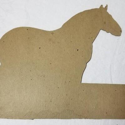 Lot 198: 1930's Windsor, Colorado Show Horse Framed Photo, Loose Photo and Cardboard Cut Out