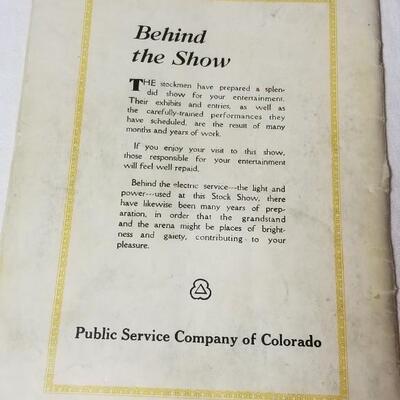 Lot 199: 1933 National Western Horse Show & Rodeo Souvenir Program - Denver, Colorado 