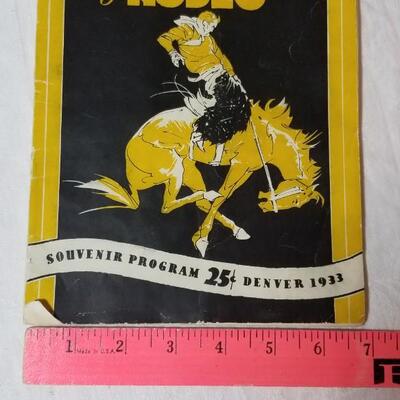 Lot 199: 1933 National Western Horse Show & Rodeo Souvenir Program - Denver, Colorado 