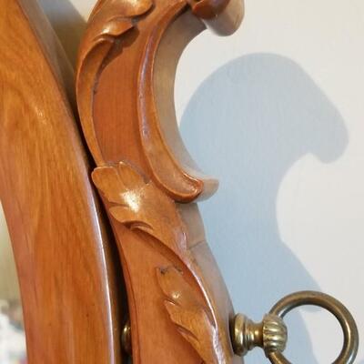 Lot 200: Antique Victorian Tiger Oak Dresser with Mirror and Casters 