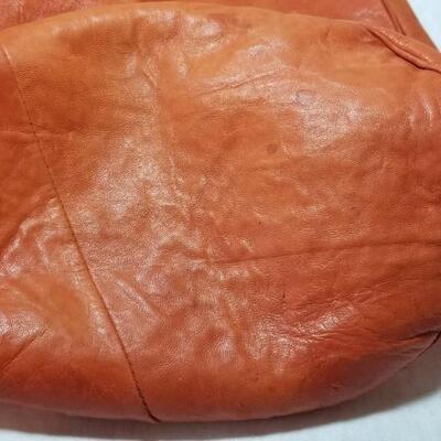 Lot 205: Vintage Leather Drawstring Bag