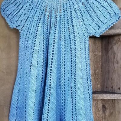 Lot 215: Vintage Handmade Baby/Toddler Dresses & 1 Doll Sweater