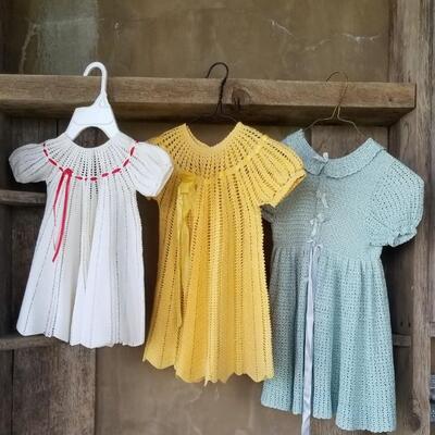 Lot 216: Vintage Baby/Toddler Dresses