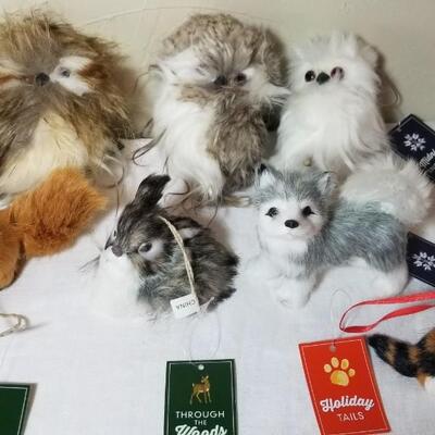 Lot 223: New Midnight Snowfall, Through the Woods and Holiday Tails Ornaments 