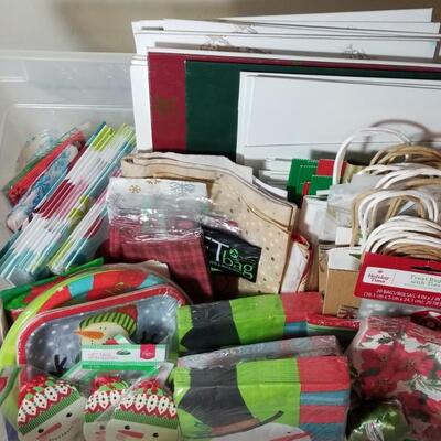 Lot 227: Christmas Boxes, Bags, Plates & Napkins