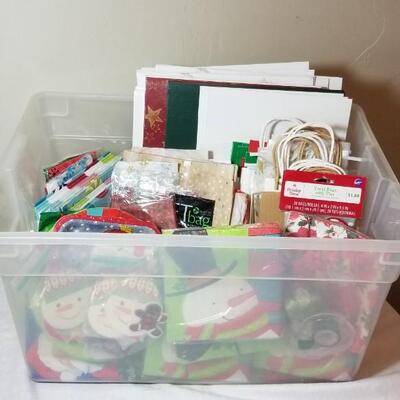 Lot 227: Christmas Boxes, Bags, Plates & Napkins