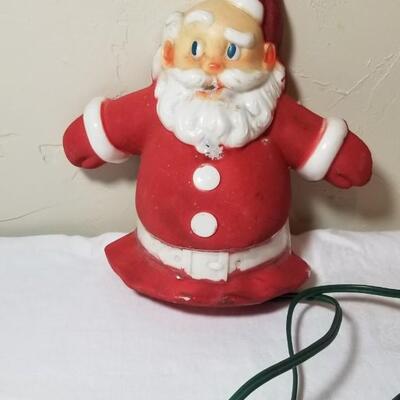 Lot 228: Vintage Light Up Santa Claus (untested-needs a bulb)