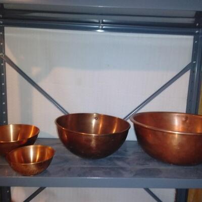 LOT 99 COPPER BOWLS 