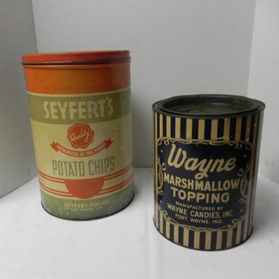 LOT 44  VINTAGE TINS