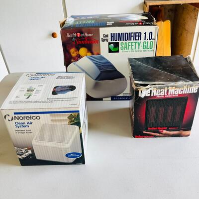 LOT 168   HUMIDIFIER AIR PURIFIER & TINY SPACE HEATER