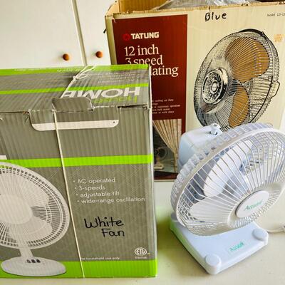 LOT 170  GROUP OF 3 ELECTRIC TABLE FANS