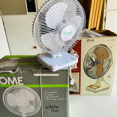 LOT 170  GROUP OF 3 ELECTRIC TABLE FANS