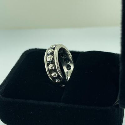 #392 - 925 Mignon Faget Sz 6-1/2 Beaded Ring 