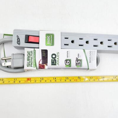 NEW! SURGE PROTECTOR - 1.5 FT CORD