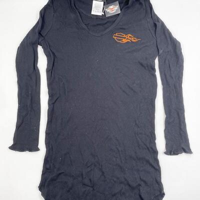 NEW! HARLEY DAVIDSON BLACK SHIRT - WOMENâ€™S SIZE L