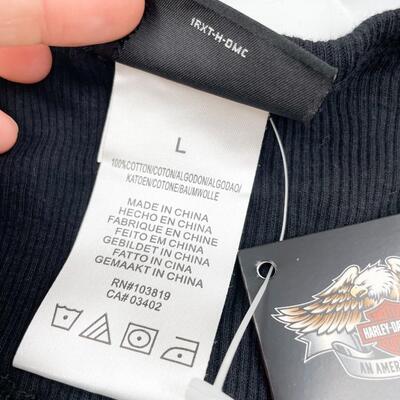 NEW! HARLEY DAVIDSON BLACK SHIRT - WOMENâ€™S SIZE L