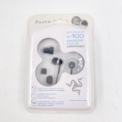 NEW! RAZER PRO TONE M100 PLUG-IN HEADPHONES