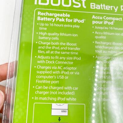 NEW! NYKO IBOOST BATTERY PACK FOR IPOD