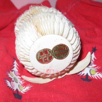 Lot 207 MS Lot Christmas Apron Exxon Wrapping Paper Package Decorations Holt Howard Santa