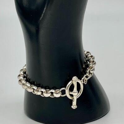 #405 - 925 Rolo 7” Toggle Bracelet