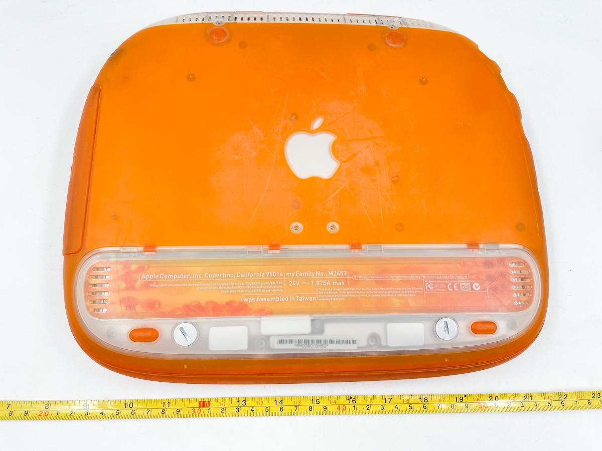 APPLE IBOOK G3 OSX TANGERINE CLAMSHELL M2453 W/ POWER CORD