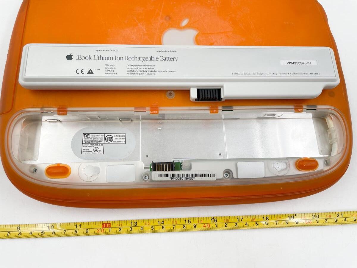 APPLE IBOOK G3 OSX TANGERINE CLAMSHELL M2453 W/ POWER CORD APPLE IBOOK G3 OSX TANGERINE CLAMSHELL M2453 W/ POWER CORD