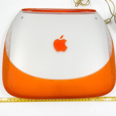 APPLE IBOOK G3 OSX TANGERINE CLAMSHELL M2453 W/ POWER CORD