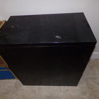 LOT 96 FILE CABINET & SMALL TRUNKS