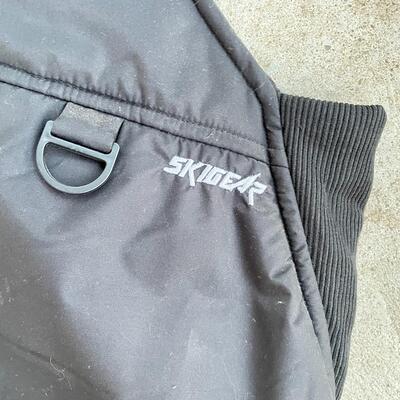 SKIGEAR BLACK INSULATED OVERALLS - MENâ€™S MEDIUM