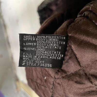 WEATHER REPORT BROWN FAUX SUEDE JACKET - MENâ€™S LARGE