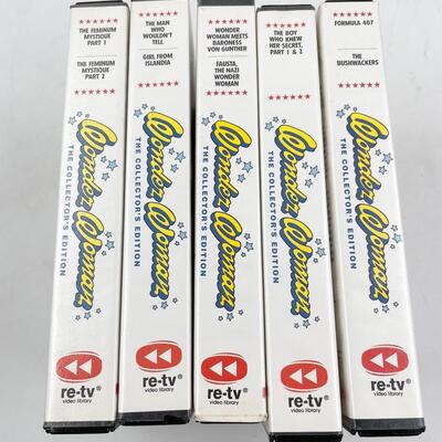 â€œWONDER WOMANâ€ THE COLLECTORâ€™S EDITION VHS LOT OF 28