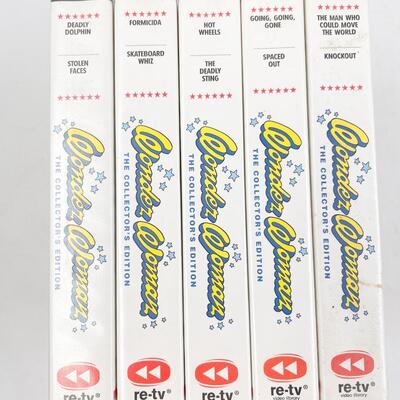 â€œWONDER WOMANâ€ THE COLLECTORâ€™S EDITION VHS LOT OF 28