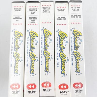 â€œWONDER WOMANâ€ THE COLLECTORâ€™S EDITION VHS LOT OF 28