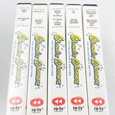 â€œWONDER WOMANâ€ THE COLLECTORâ€™S EDITION VHS LOT OF 28