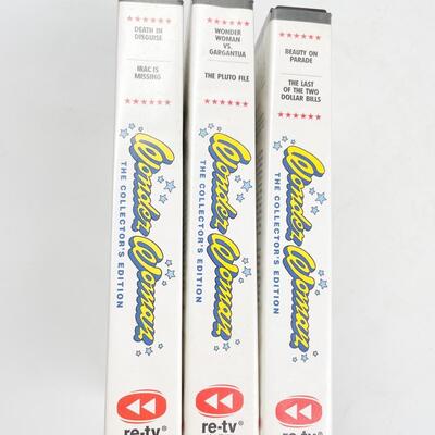 â€œWONDER WOMANâ€ THE COLLECTORâ€™S EDITION VHS LOT OF 28