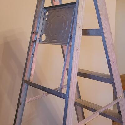 Lot 232: Vintage 6 Foot KELLER Ladder Aluminum 
