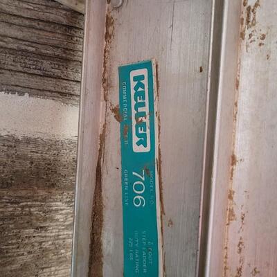 Lot 232: Vintage 6 Foot KELLER Ladder Aluminum 
