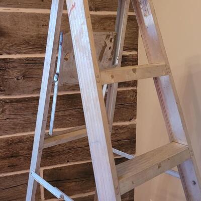 Lot 232: Vintage 6 Foot KELLER Ladder Aluminum 