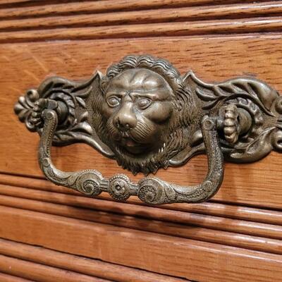Lot 239: Antique Dresser w/ Mirror 