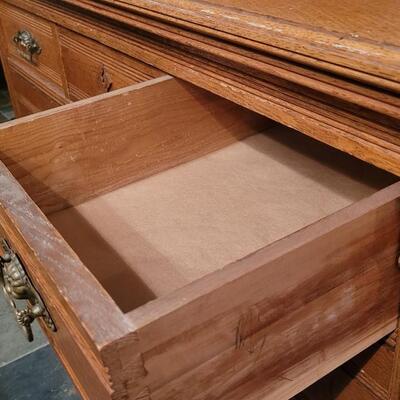 Lot 239: Antique Dresser w/ Mirror 