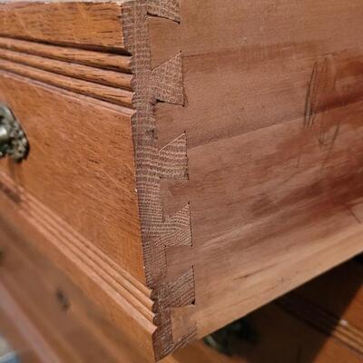 Lot 239: Antique Dresser w/ Mirror 