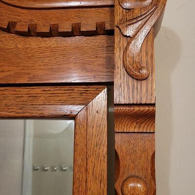 Lot 239: Antique Dresser w/ Mirror 